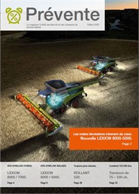 CLAAS pr&eacute;ventes 2020